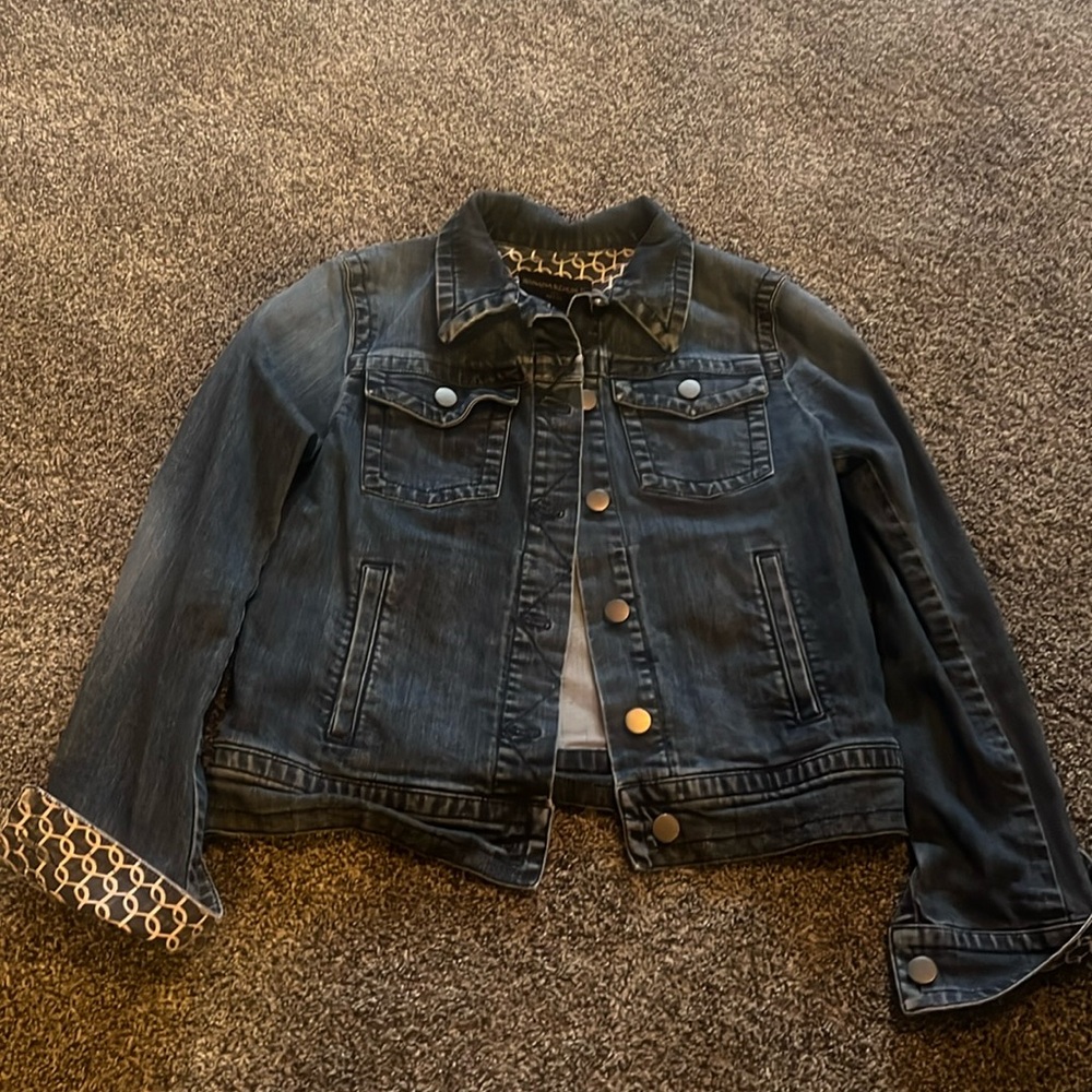 Dark blue denim jean jacket